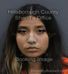 Mugshot of Alani Eliana Trinidad booked in Hillsborough County, Florida on September 13, 2026