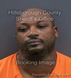 Mugshot of Clayton Ricardo Clarke booked in Hillsborough County, Florida on September 13, 2026