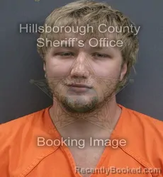 Mugshot of Brayden Kaseton Hirsch booked in Hillsborough County, Florida on September 13, 2026