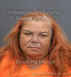 Mugshot of Mabel L Delatorre Padilla booked in Hillsborough County, Florida on September 13, 2026