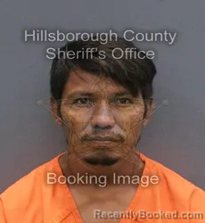 Mugshot of Juan Pablo Rocha Sanchez booked in Hillsborough County, Florida on September 13, 2026