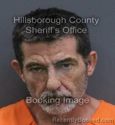 Mugshot of Richard Leslie Harding booked in Hillsborough County, Florida on September 14, 2026