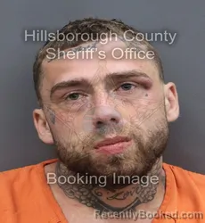 Mugshot of Kane Alan Wicks booked in Hillsborough County, Florida on September 14, 2026
