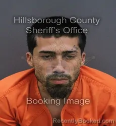 Mugshot of Joshua Issac Medina booked in Hillsborough County, Florida on September 14, 2026