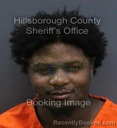 Mugshot of Khalif Maureyo Hector booked in Hillsborough County, Florida on September 14, 2026