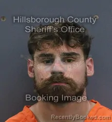 Mugshot of Zachary James Warren booked in Hillsborough County, Florida on September 14, 2026