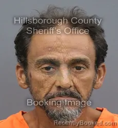 Mugshot of Jose Anibal Lao Garcia booked in Hillsborough County, Florida on September 14, 2026