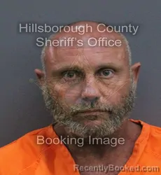 Mugshot of Carl W Sizemore booked in Hillsborough County, Florida on September 14, 2026