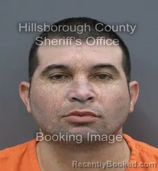 Mugshot of Edel Infante Martinez booked in Hillsborough County, Florida on September 14, 2026