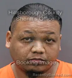 Booking photo from Hillsborough County, Florida