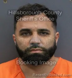 Mugshot of Daniel Antonio Garcia booked in Hillsborough County, Florida on September 15, 2026