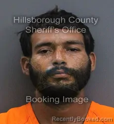Mugshot of Juan Antonio Hurtado Ramos booked in Hillsborough County, Florida on September 15, 2026