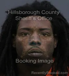 Mugshot of Tion Dequan Gilbert booked in Hillsborough County, Florida on September 15, 2026
