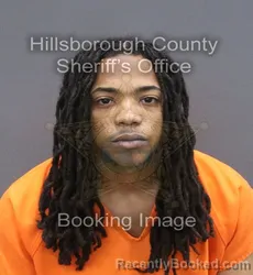 Mugshot of Khareem Alexander Valentin booked in Hillsborough County, Florida on September 16, 2026