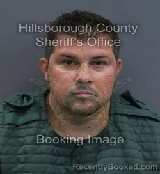 Mugshot of John David Hill booked in Hillsborough County, Florida on September 16, 2026