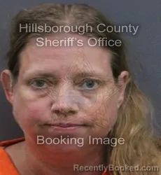 Mugshot of Cassie Lee Johnson booked in Hillsborough County, Florida on September 16, 2026