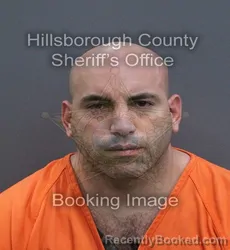 Mugshot of Jorge Eduardo Crespo booked in Hillsborough County, Florida on September 16, 2026