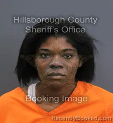 Mugshot of Vanesia Coisha Blake booked in Hillsborough County, Florida on September 16, 2026