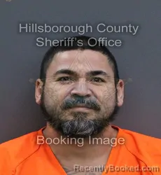 Mugshot of Julias Reyes Lopez booked in Hillsborough County, Florida on September 16, 2026
