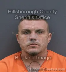 Mugshot of Justin Ryan Schumacher booked in Hillsborough County, Florida on September 16, 2026