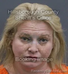 Mugshot of Kathleen Marie Houk booked in Hillsborough County, Florida on September 18, 2026