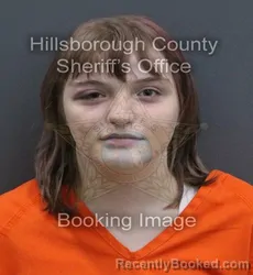 Mugshot of Zoey Grace Ogletree booked in Hillsborough County, Florida on September 18, 2026