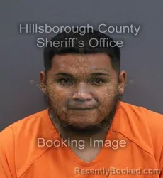 Mugshot of Guillermo Iii Flores booked in Hillsborough County, Florida on September 18, 2026