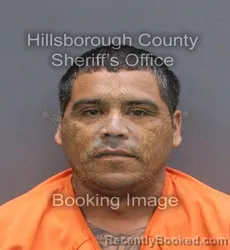 Mugshot of Emiliano Jr Heredia booked in Hillsborough County, Florida on September 19, 2026