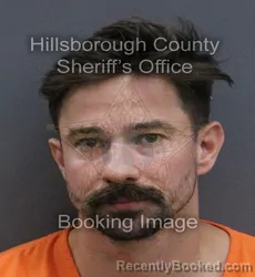 Mugshot of Carson Ryan Frady booked in Hillsborough County, Florida on September 19, 2026