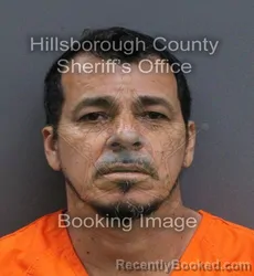 Mugshot of Javier Rodriguez booked in Hillsborough County, Florida on September 19, 2026