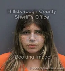 Mugshot of Brianna Ashley Cadiz booked in Hillsborough County, Florida on October 3, 2026