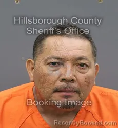 Mugshot of J Natividad Luviano Reynoso booked in Hillsborough County, Florida on October 3, 2026