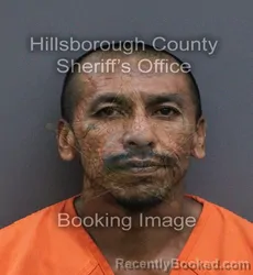 Mugshot of Rafael Quiroz Daniel booked in Hillsborough County, Florida on October 5, 2026
