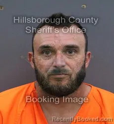 Mugshot of Dustin Noel Knight booked in Hillsborough County, Florida on October 25, 2026