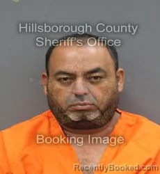 Mugshot of Carlos Alexander Escalante booked in Hillsborough County, Florida on October 25, 2026