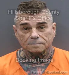 Booking photo from Hillsborough County, Florida