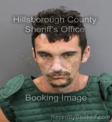 Mugshot of JARED DEAN DUNCAN booked in Hillsborough County, Florida on March 10, 2026