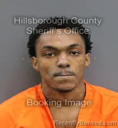 Mugshot of MALIK ANTWON LOCKETT booked in Hillsborough County, Florida on March 10, 2026