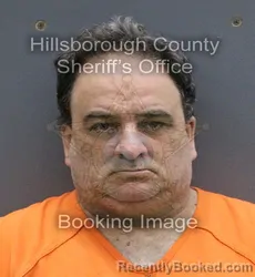 Mugshot of JOSE ALONSO booked in Hillsborough County, Florida on March 10, 2026