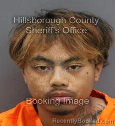 Mugshot of AJAY CARMELO ARCAYAN booked in Hillsborough County, Florida on March 10, 2026