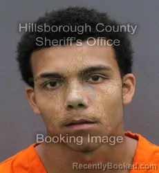 Mugshot of JOMAR XAVIER REYES booked in Hillsborough County, Florida on March 10, 2026