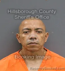 Mugshot of LUIS ORLANDO SANTAMARIA MORENO booked in Hillsborough County, Florida on March 10, 2026