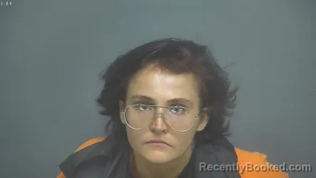 Mugshot of Angel Marie Carr booked in Amherst County, Virginia on August 21, 2026
