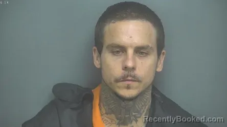 Mugshot of Anthony Charles Simpson booked in Amherst County, Virginia on October 4, 2026