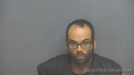 Mugshot of Brandon Scott Branham booked in Amherst County, Virginia on September 14, 2026