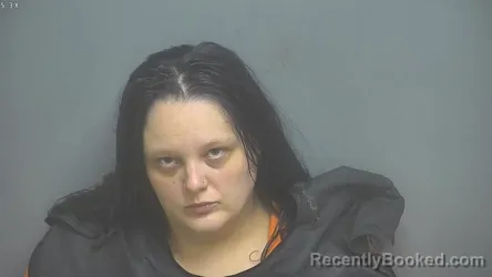 Mugshot of Brittany Nicole Graves booked in Amherst County, Virginia on July 10, 2026