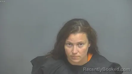 Mugshot of Brittany Jo Stevens booked in Amherst County, Virginia on September 9, 2026