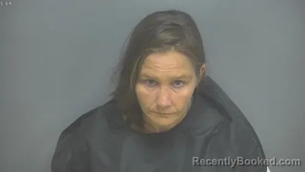Mugshot of Crystal Lee Hancock booked in Amherst County, Virginia on August 11, 2026