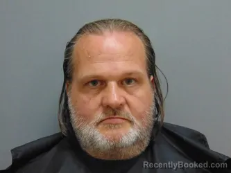Mugshot of Christopher Michael Mathews booked in Amherst County, Virginia on August 8, 2026