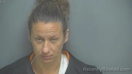 Mugshot of Cheyann Rae Shelton booked in Amherst County, Virginia on July 21, 2026